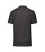 Mens 65/35 polo shirt black Fruit of the Loom