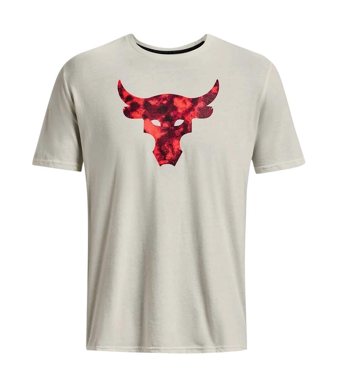 Mens Project Rock T-shirt Ivory Black Under Armour-2