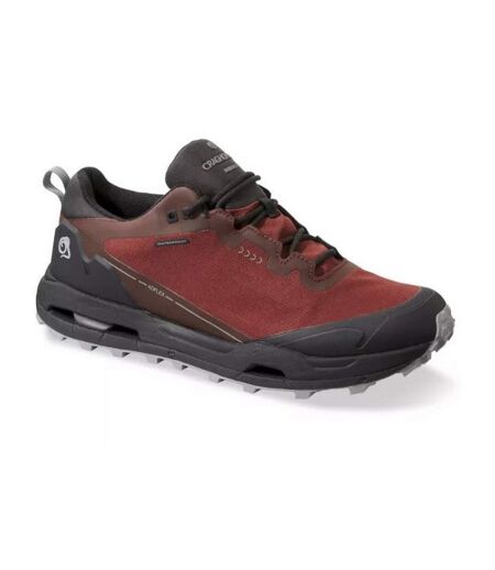 Mens Adflex Shoes Brick Red Black Craghoppers