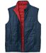 Men's Red & Navy Reversible Padded Gilet