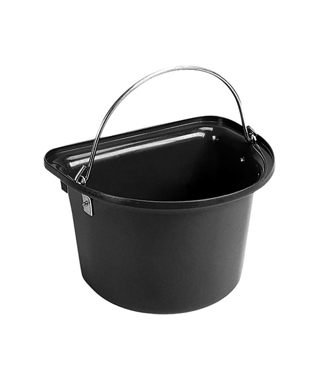 Flat sided bucket 15l black Stubbs-1