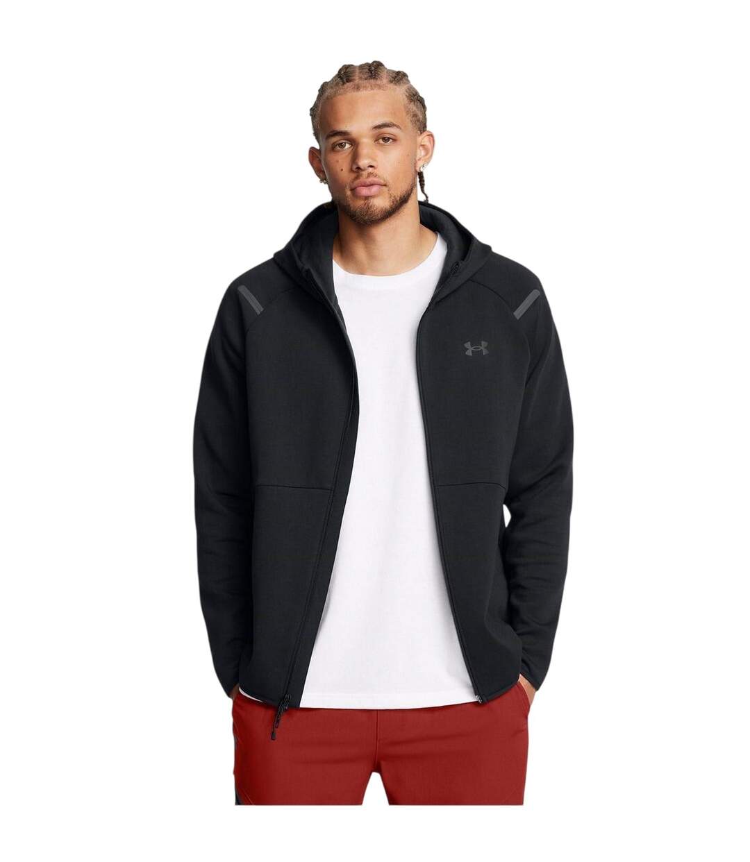 Mens Unstoppable Full Zip Hoodie Black Under Armour-1