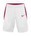 Womens/ladies Team Basketball Shorts White Red Nike-1