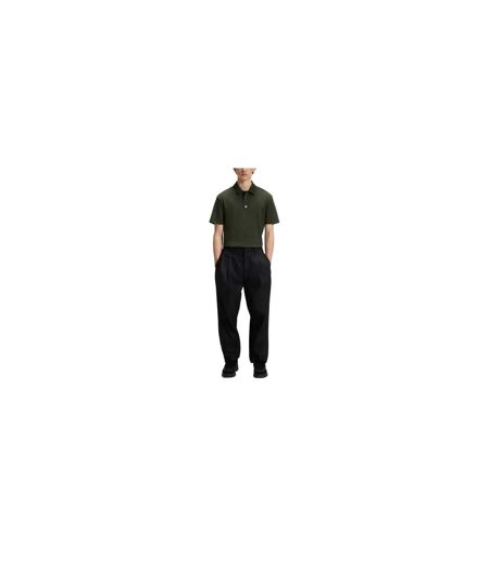 Mens Deabono Logo Polo Shirt Dark Green Hugo