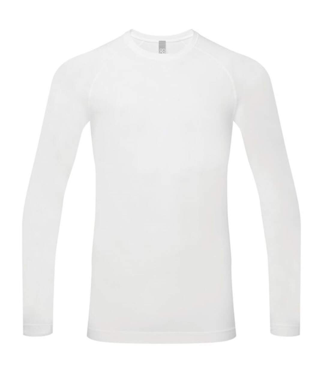 T-shirt manches longues col rond - NN270 - blanc - homme