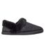 Womens/ladies Oslo Textile Slippers Black Toms-1
