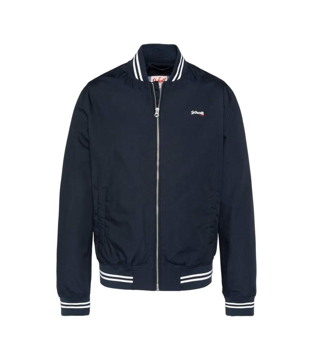 Veste marine homme schott blouson college - l-1