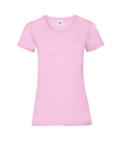 T-shirt valueweight femme rose clair Fruit of the Loom