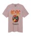 Amplified Unisex Adult For Those About To Rock AC/DC T-Shirt (Pink) - UTGD1660
