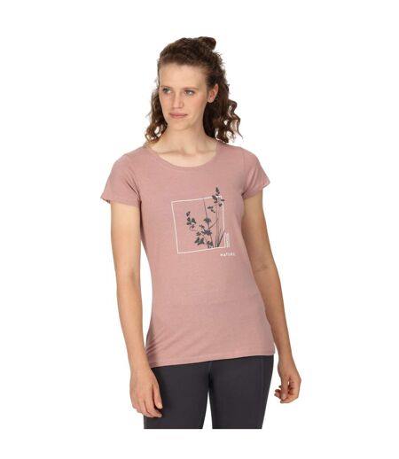 Regatta Womens/Ladies Breezed III Nature T-Shirt (Dusky Rose) - UTRG9546