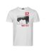 T-shirt Motif/style U2 War Tour Adulte Vieux Blanc Amplified-1