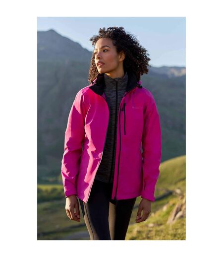 Womens/ladies Rainforest Ii Extreme Waterproof Jacket Light Khaki Mountain Warehouse