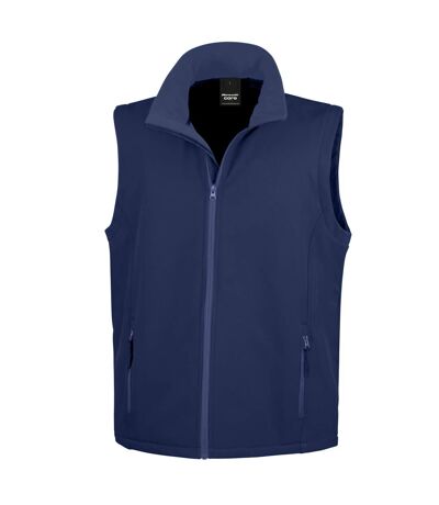 Result Mens Core Printable Soft Shell Bodywarmer (Navy) - UTPC3805