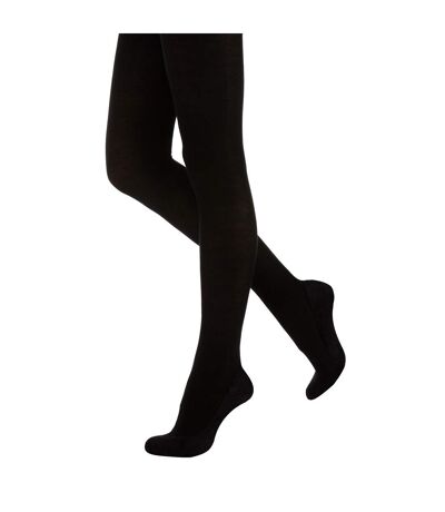 Silky Womens/Ladies 200 Denier Appearance Fleece Tights (1 Pair) (Black)