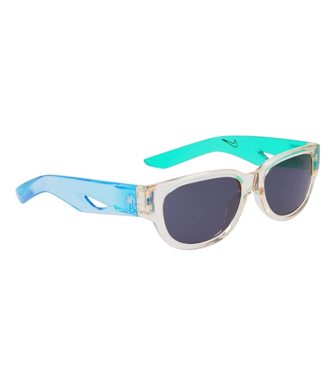 Lunettes De Soleil Motif/style Rectangle Taille Unique Lait De Coco Bleu Marine Nike-1