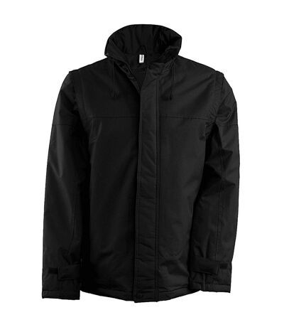Kariban Mens Zip-Off Sleeve Jacket (Black/Black) - UTRW734