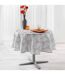 Nappe Ronde Imprimée Lifette 180cm Gris-1