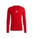 Maillot De Foot Manches Longues Team Base Homme Rouge Adidas-1
