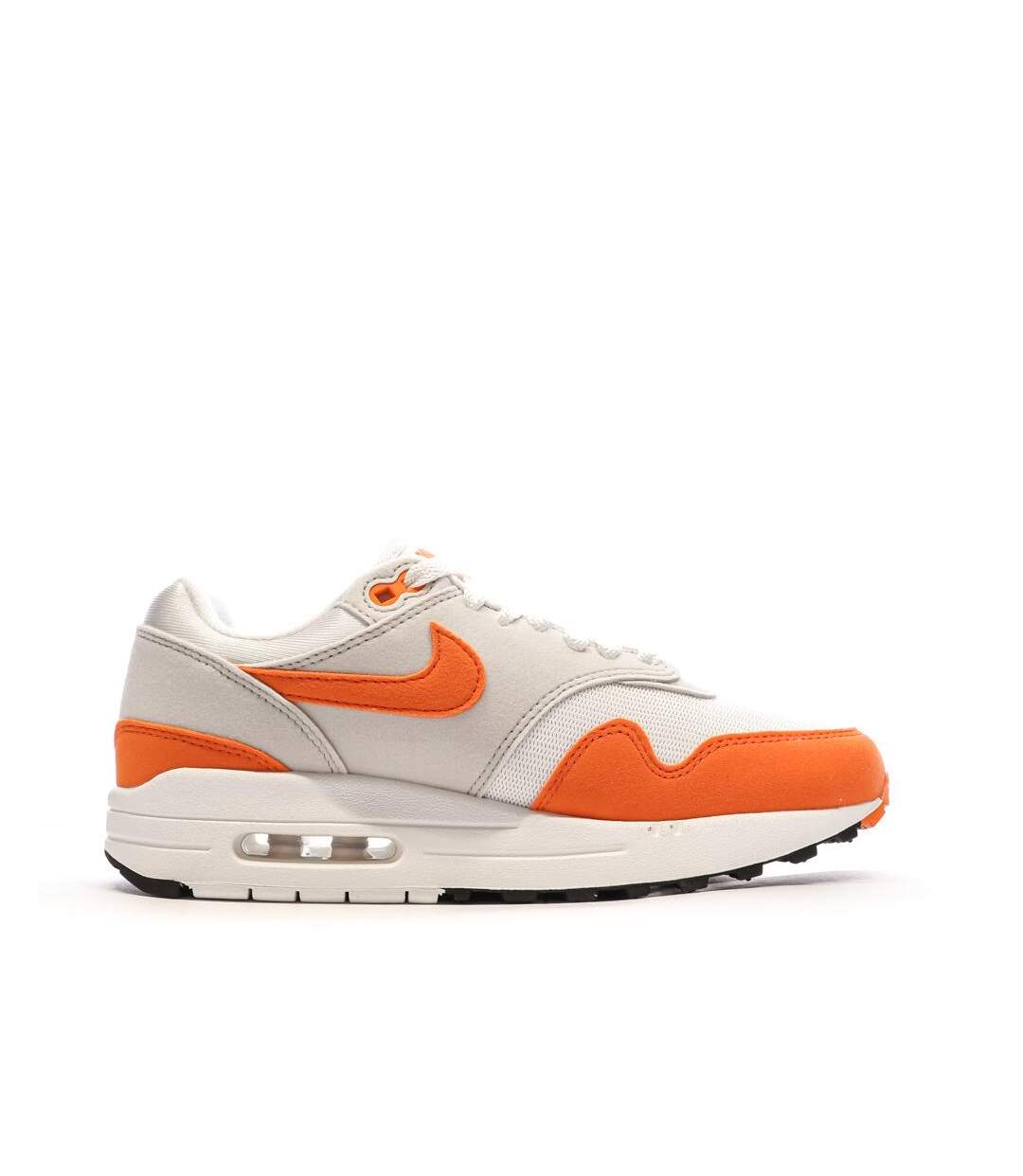 Baskets blanches/orange femme nike air max 1-2