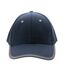 Impact aware contrast brushed cotton 6 panel cap navy XD Collection-1