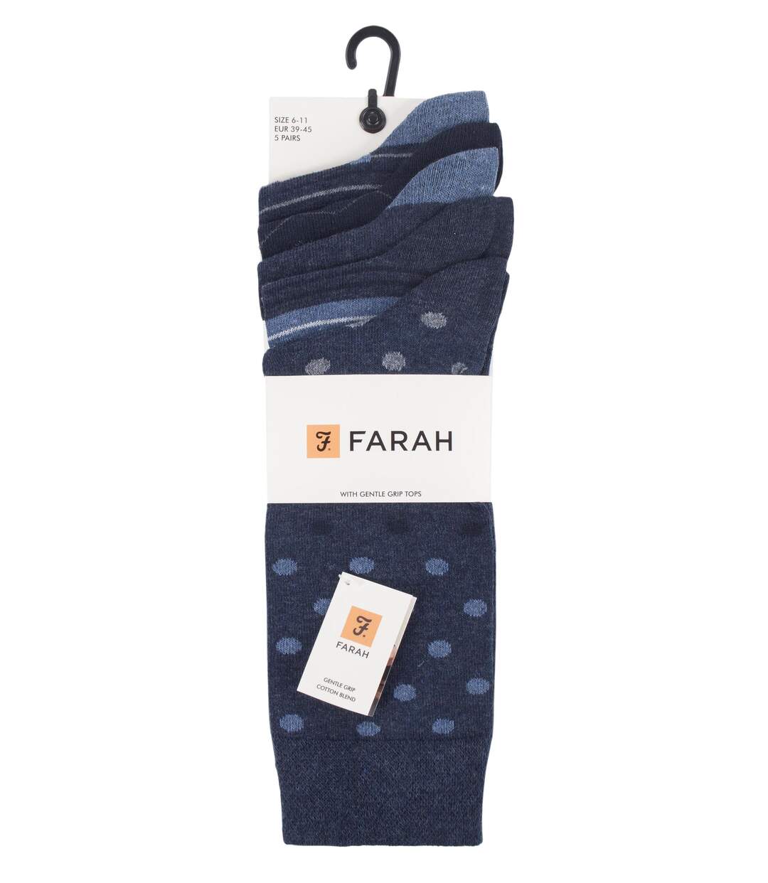 Farah - Lot De 5 Chaussettes Habillées En Coton Pour Homme