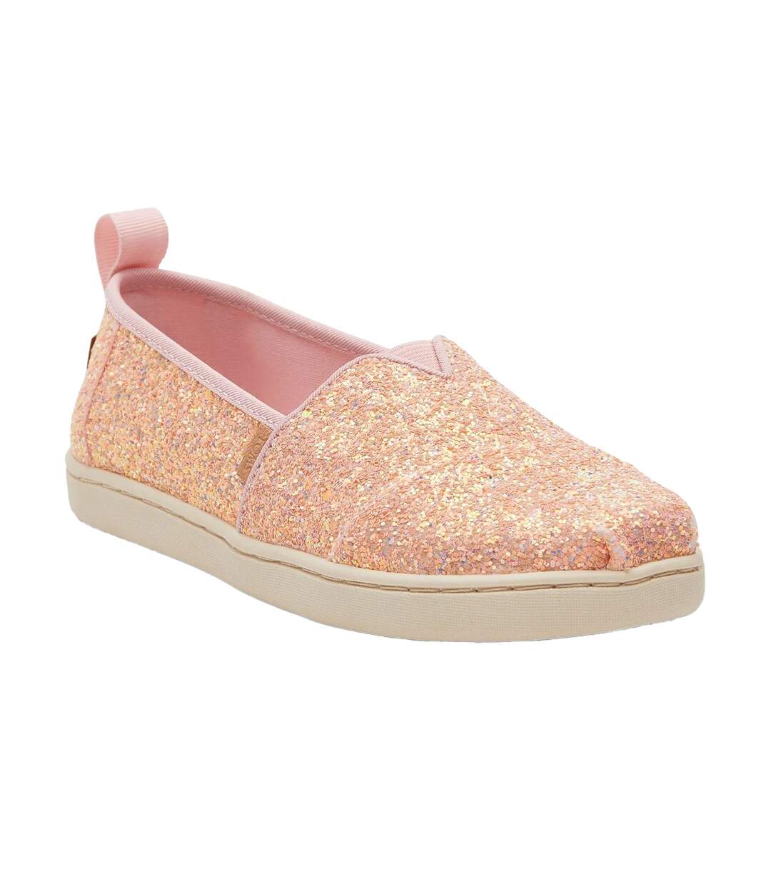 Womens/ladies Alpargata Quartz Loafers Pink Toms-1