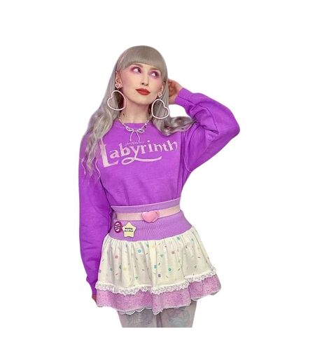 Sweat Motif/style Paré De Bijoux Adulte Violet Labyrinth