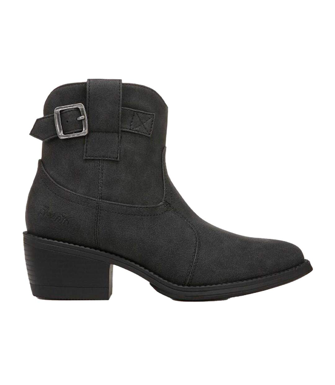 Bottines Motif/style Western Coupe Décontractée Femme Noir Blowfish Malibu-4