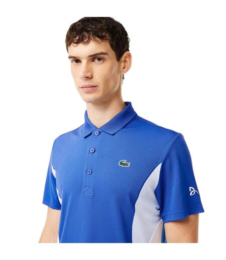 Mens Novak Djokovic Fan Regular Tennis Polo Shirt Blue Lacoste