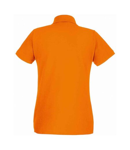 Fruit of the Loom Womens/Ladies Premium Cotton Pique Lady Fit Polo Shirt (Orange) - UTPC5713