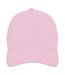 Unisex adult davis 6 panel cap light pink Elevate