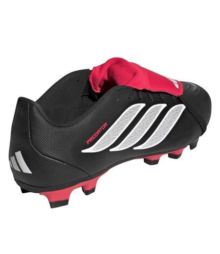 Mens Predator Firm Ground Football Boots Black Red Adidas