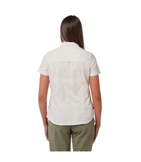 Craghoppers Womens/Ladies NosiLife Vanna Short Sleeved Shirt (Seasalt Print) - UTCG1307