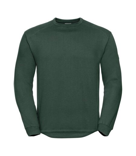Russell Mens Spotshield Heavy Duty Crew Neck Sweatshirt (Bottle Green) - UTRW9373