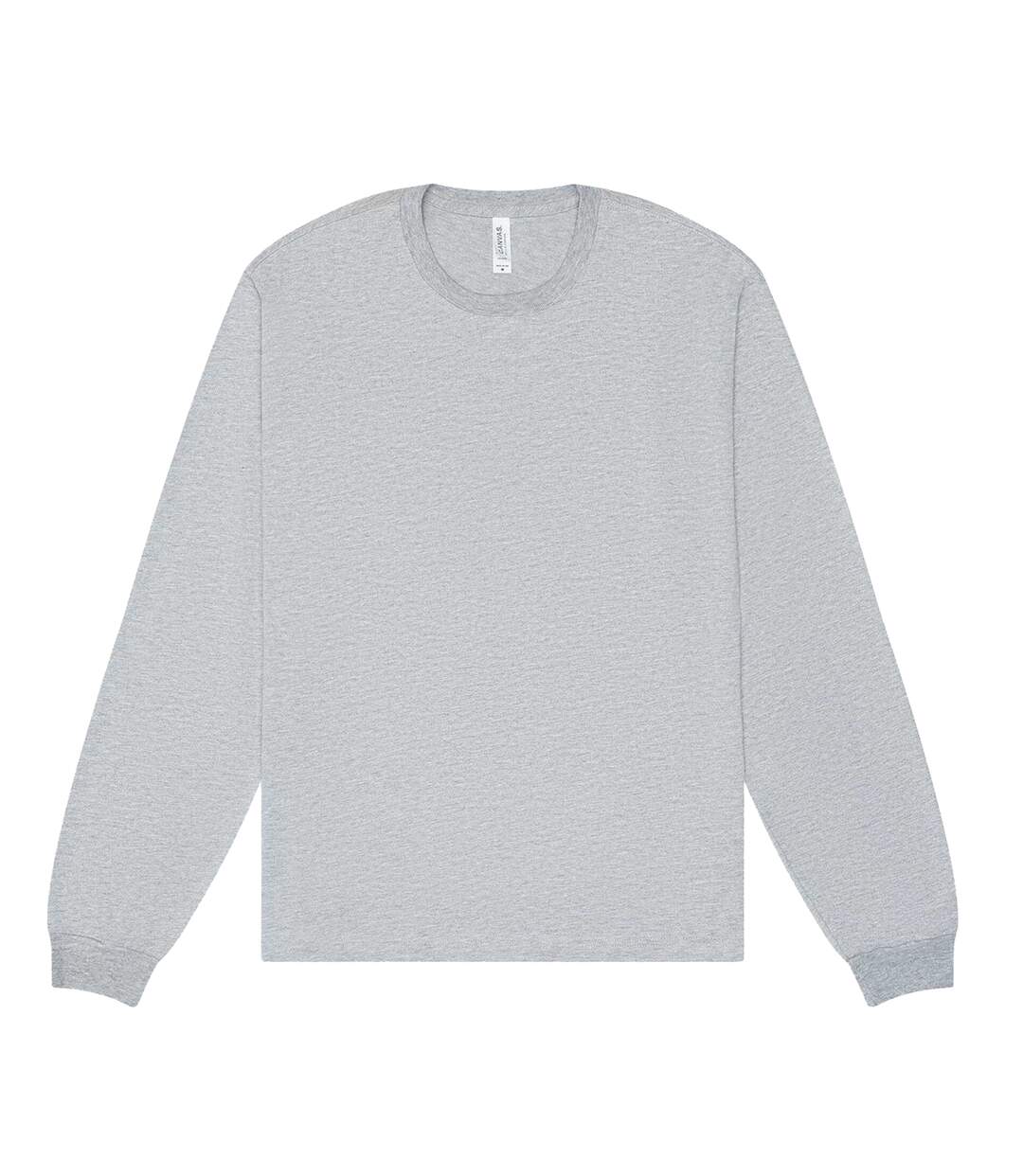 Unisex Adult Heavyweight Boxy Long-sleeved T-shirt Athletic Heather Bella + Canvas-2