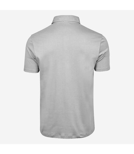 Tee Jays Mens Pima Short Sleeve Cotton Polo Shirt (White) - UTBC3812