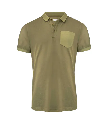 Polo Pinedale Homme Vert Kaki Foncé James Harvest