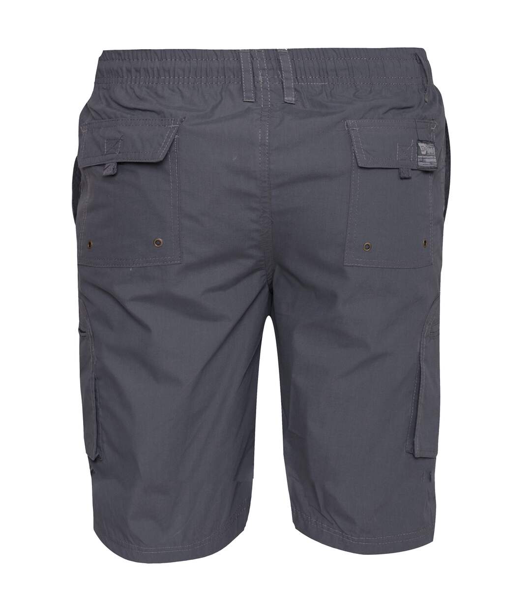 Duke Mens Nick D555 Elasticated Waist Cargo Shorts (Grey) - UTDC224-3