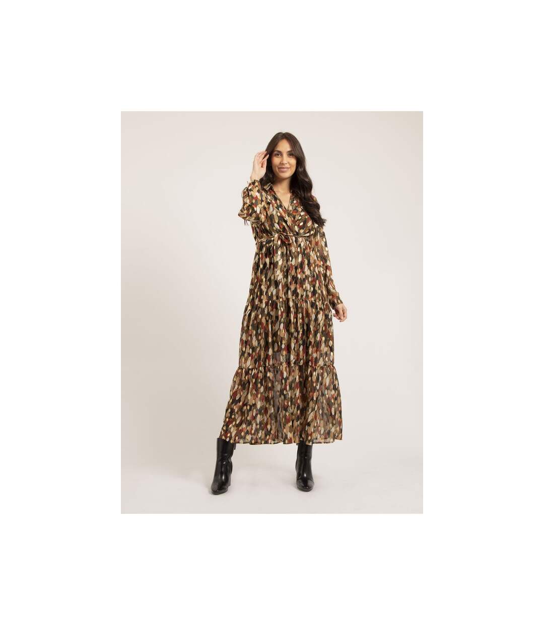 Robe longue motifs IDETTA - Dona X Lisa