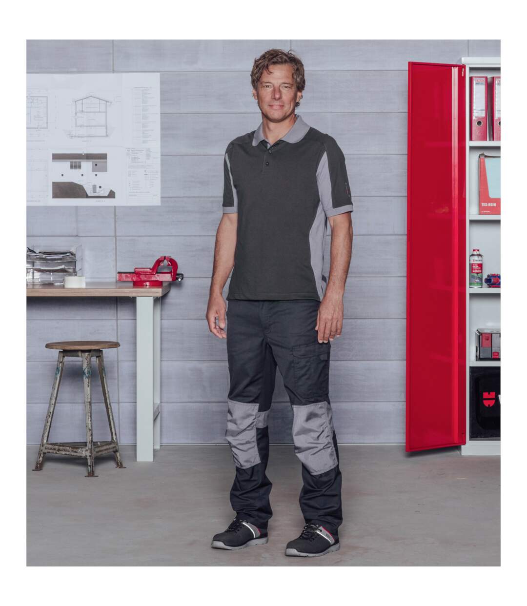 Polo de travail Cetus Würth MODYF Anthracite/Gris