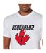 Mens Ghost Maple Leaf Cool Fit T-shirt White DSquared2-3