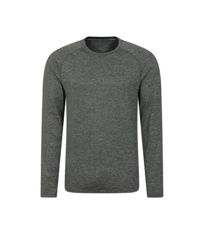Mens Stripe Isocool Base Layer Top Green Mountain Warehouse