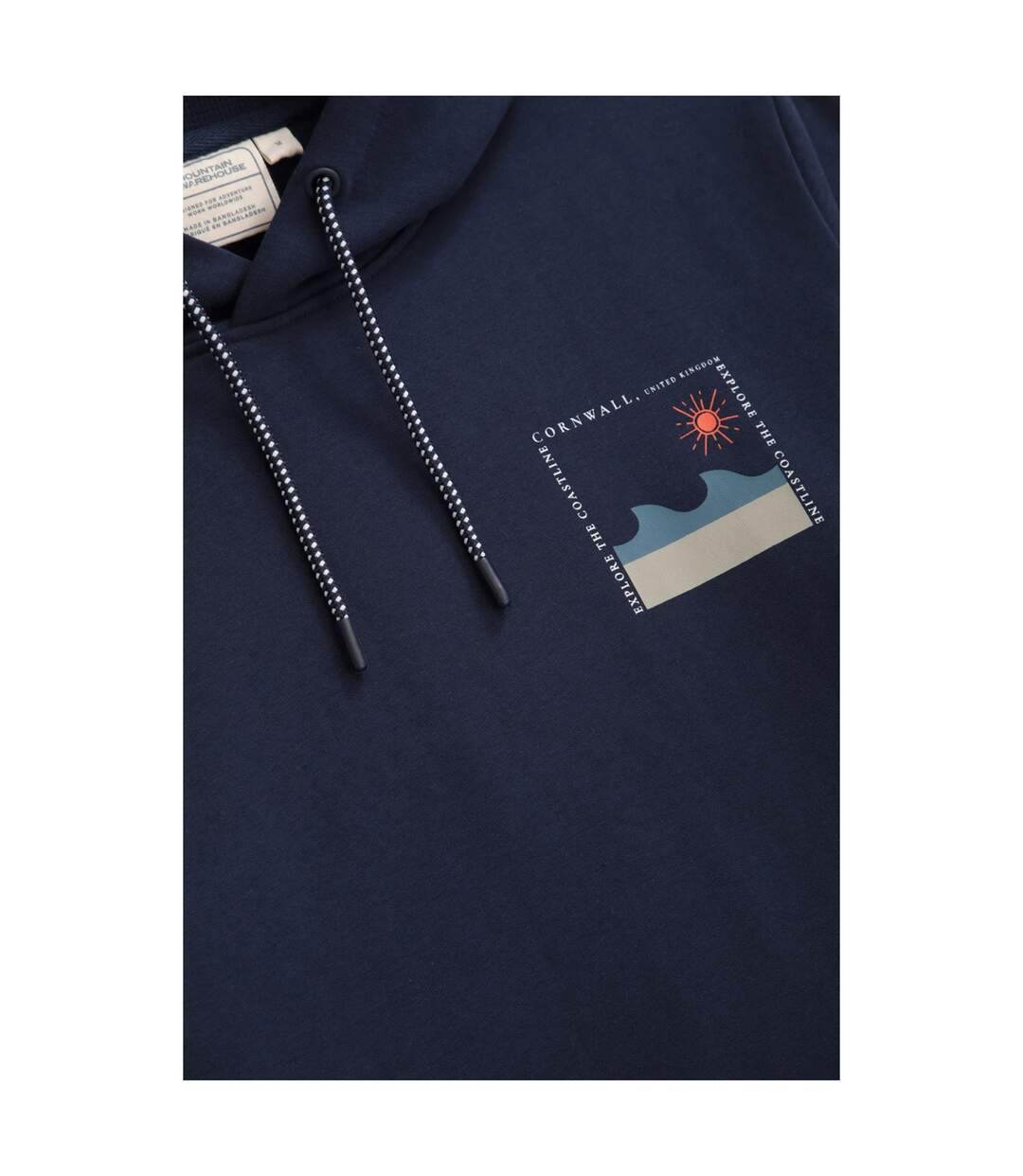 Sweat À Capuche Homme Cornwall Sunrise Bleu Marine Mountain Warehouse-3