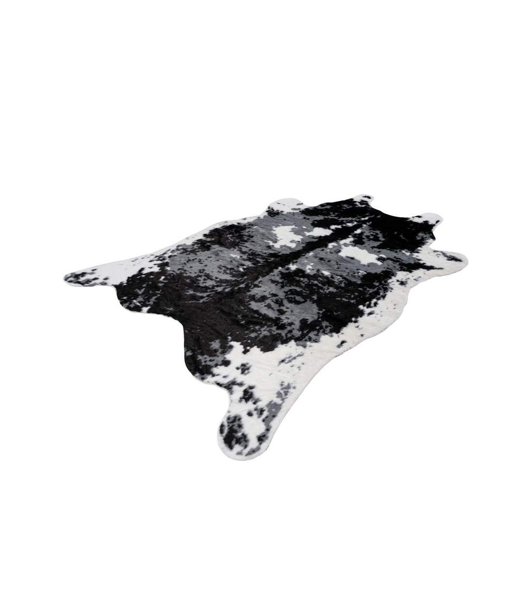 Tapis Imitation Peau de Vache Desert 160x230cm Noir & Blanc-4