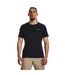 Mens Rush Embo T-shirt Black Under Armour-3