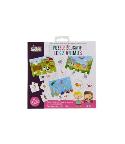 Jeu de Société Educatif Animaux 16cm Multicolore