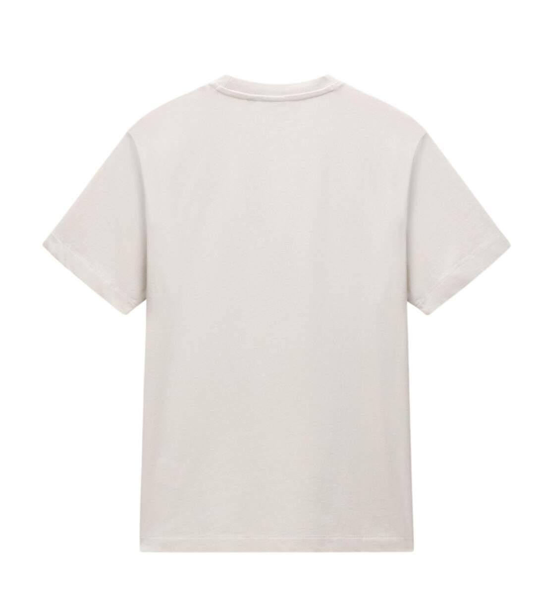 T-shirt Motif/style Logo Rectangulaire Homme Beige Napapijri-3