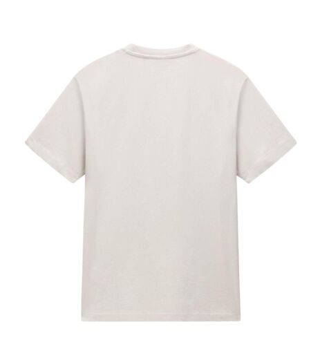 T-shirt Motif/style Logo Rectangulaire Homme Beige Napapijri