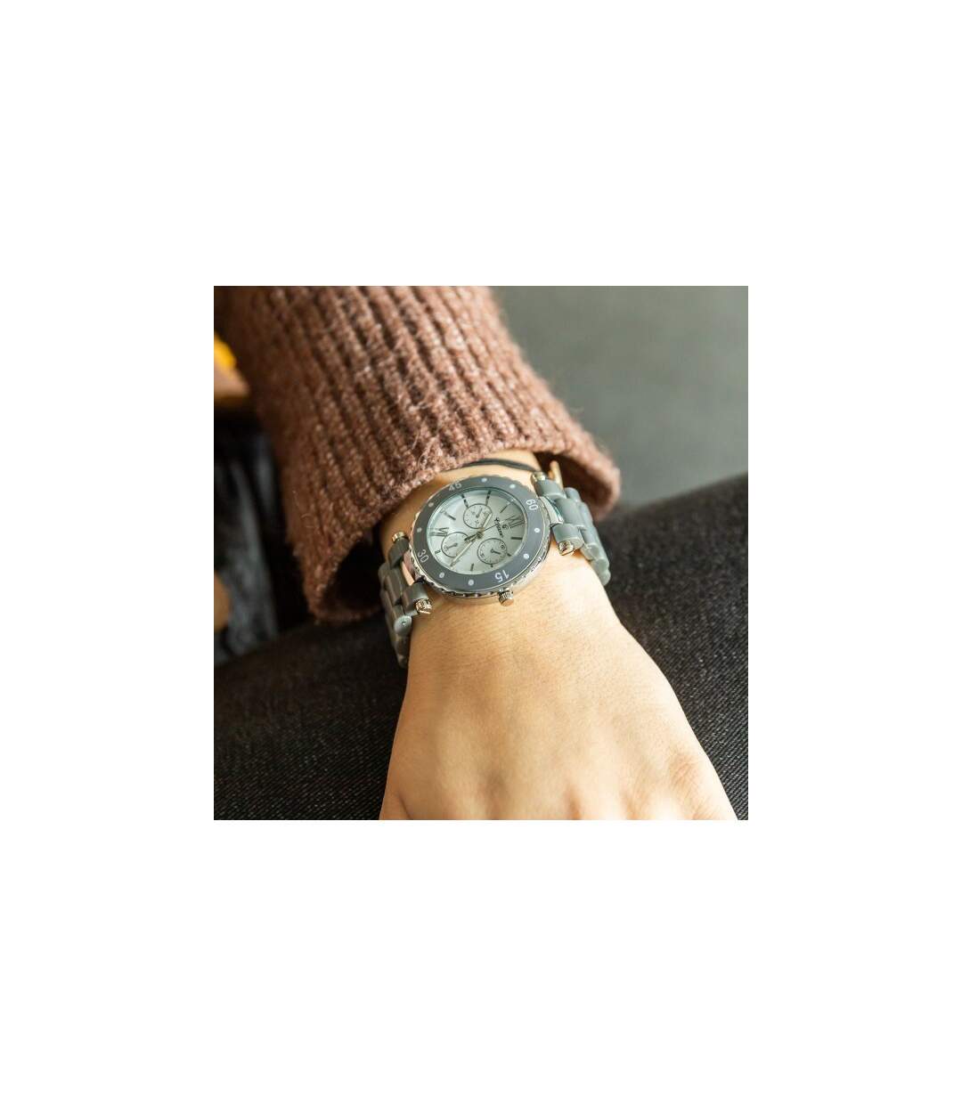 Montre Femme en Plastique Gris CHTIME