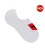 Pack Of 2  Unisex Adult Logo No-show Socks  White Hugo-1